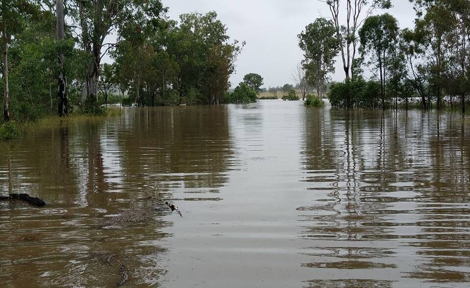 GONE UNDER: Major roads cut by floods around the Biggenden district in Queensland. Photo: Hayden Beresford