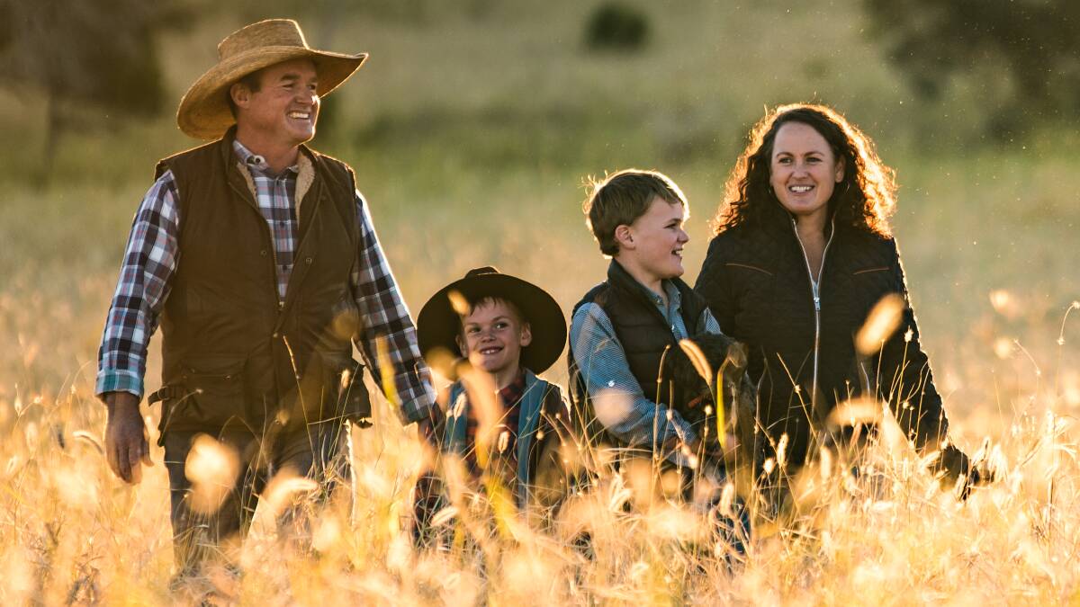  Organic beef producer Carly Burnham and family.
