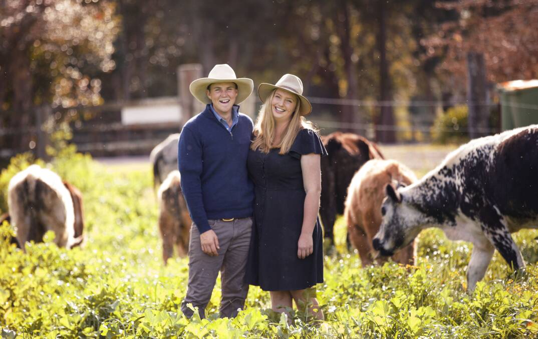 OPEN AND HONEST: NSW cattle producers Tim Eyes and Hannah Greenshields, Yarramalong Valley just north of Sydney, say talking to school students in virtual lessons is a brilliant way to tell ag's story.