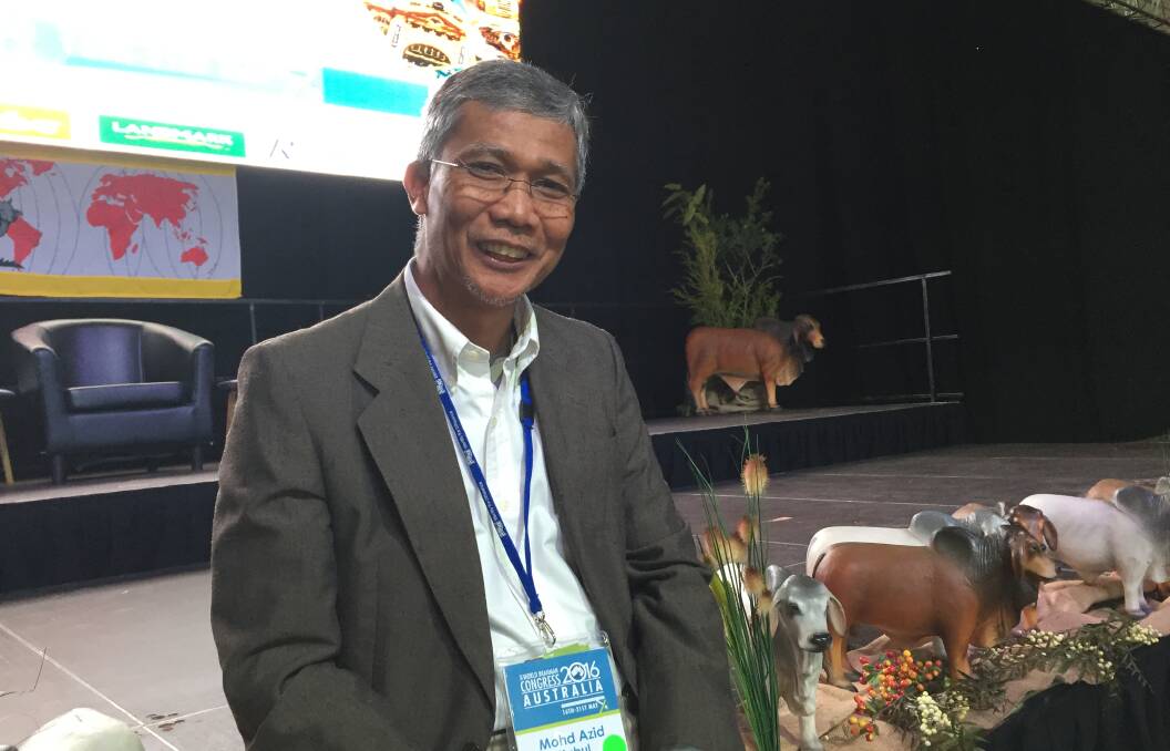 Cattle integration manager with Sawit Kinabulu Farm Products in Sabah, Malaysia, Dr Mohd Azid Bin Kabul at the 2016 World Brahman Congress.