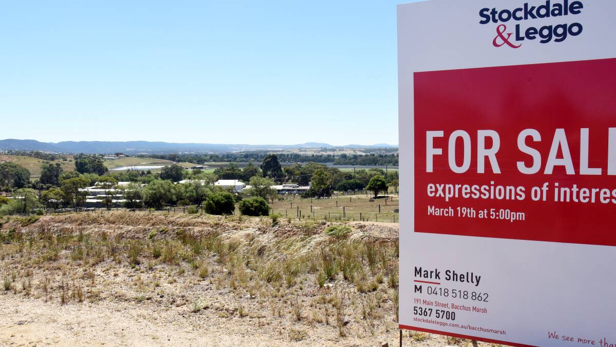 Farm land for sale on the outskirts of Melbourne.
