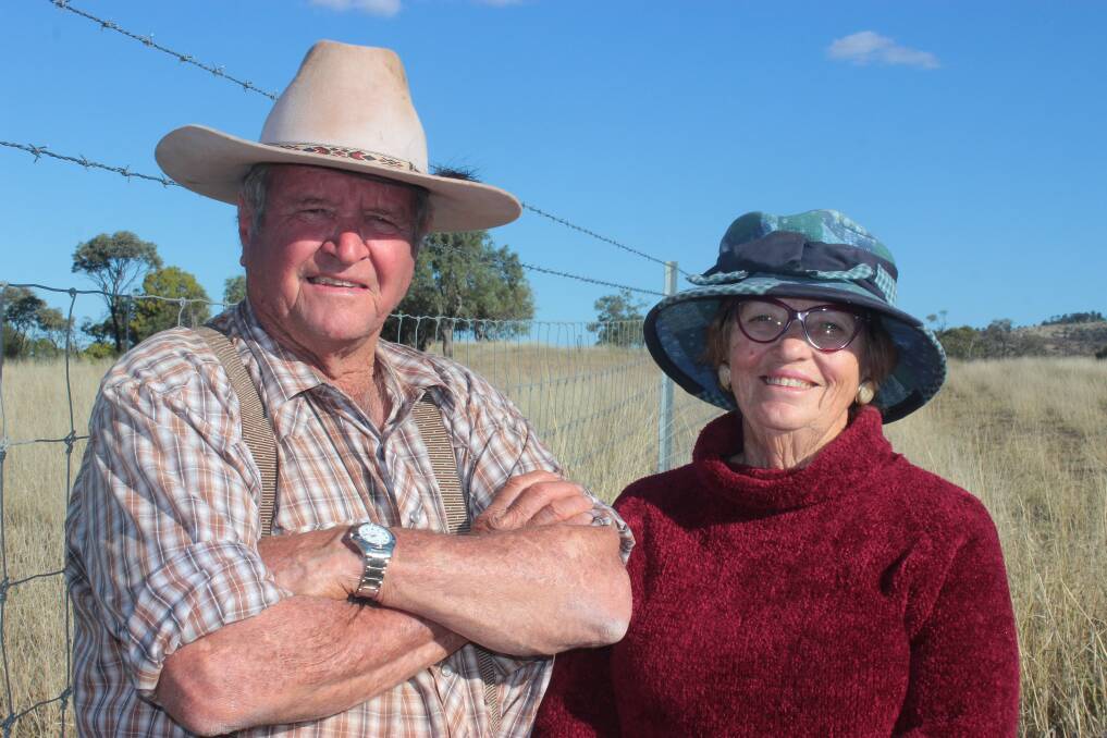 Roma livestock producers Bill and Jill Purcell.