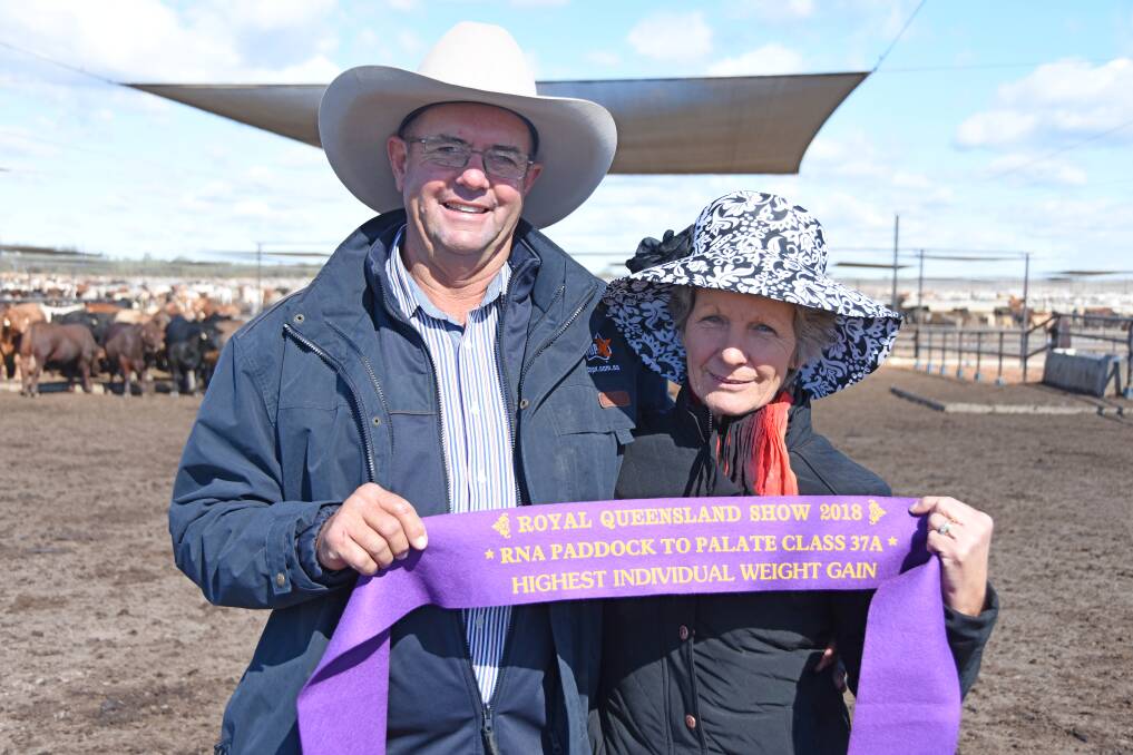 Rob and Donna Atkinson, Goomeri won highest individual weight gain in class 37 A.
