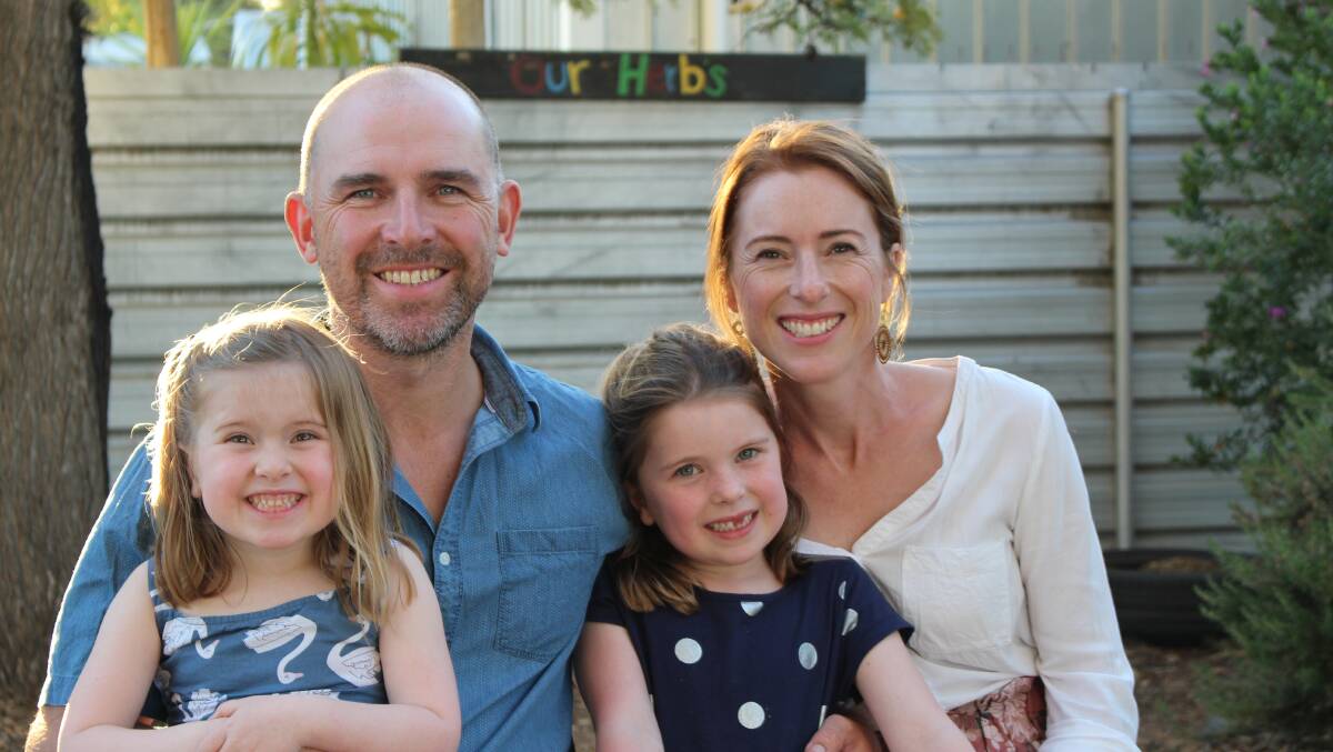 Phillipa and Skeet Lawson, pictured together with their girls Annabelle and Georgia, are making gluten-free lentil flour from lentils grown on their Pinnaroo, SA, property.
