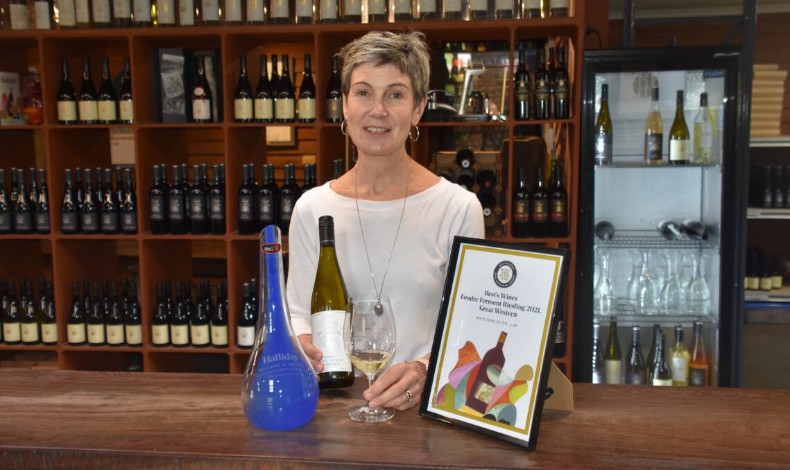 Nicole Thomson, Best's Wines, was delighted with the success of the winery's 2021 Foudre Ferment riesling, which took out James Halliday wine of the year last week. 