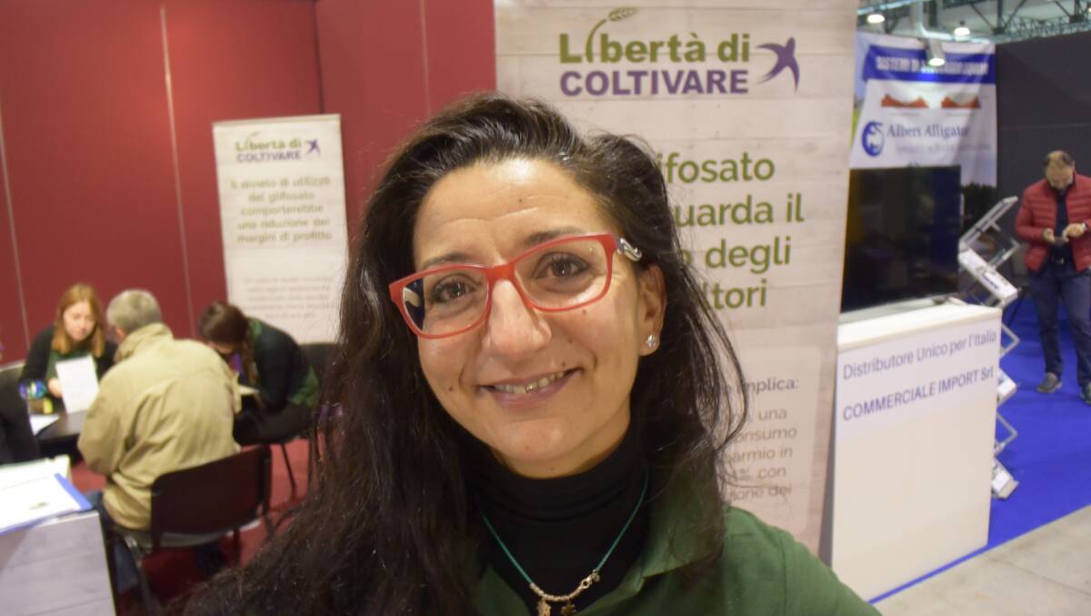 Elena Mora has been helping gather signatures in support of the continued use of glyphosate in Italy. 