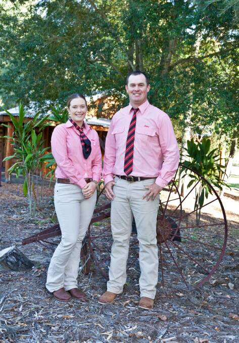 Keen as mustard: Elders Stud Stock sales support officer Eliza Connors and sales specialist Adam Geddes have been relishing their roles since joining the team.