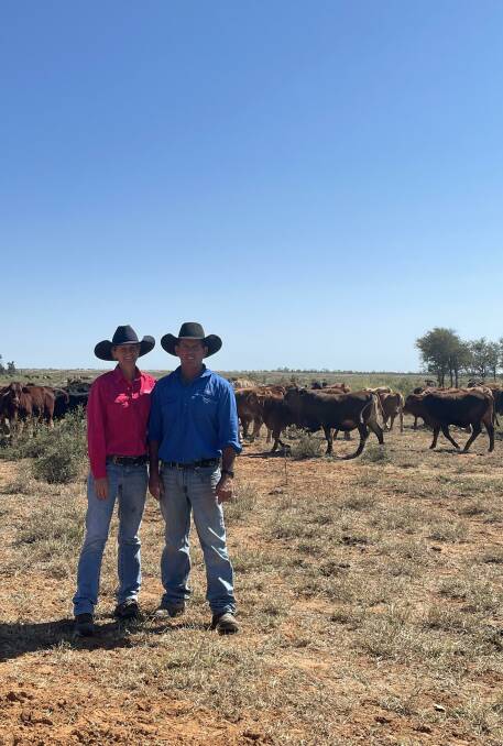 At home: Sandy and Ross McKeering on Forrester north-west of Alpha, where the majority of the family's breeding activities take place.