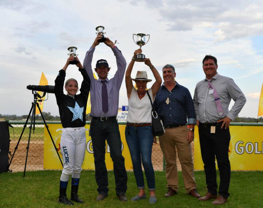 Outstanding result: The winning connections of 2018 Royal on 99 Roma Cup winner Atouchmore had plenty to celebrate.
