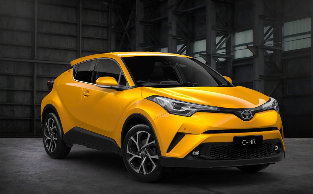 Striking SUV: Arriving in Australia in February 2017, The Toyota C-HR takes a fresh approach with its extroverted design, powerful yet fuel-efficient turbocharged petrol engine and dynamics that reward driving enthusiasts.