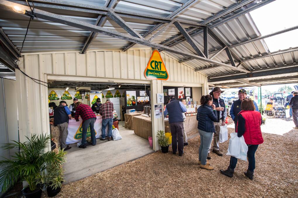 Here to help: Take the opportunity to talk to the rural merchandise experts at CRT while traversing the grounds at CRT FarmFest 2018.