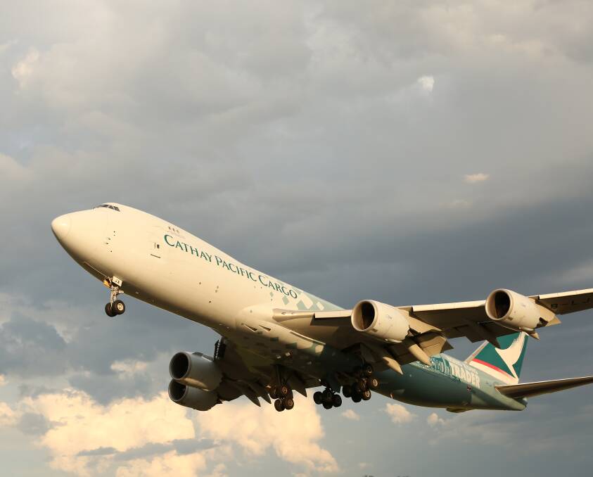 The freight only Cathay Pacific aircraft used for the service travels directly from Wellcamp Airport in Toowoomba to Hong Kong, and from there connects to over 180 airports worldwide providing myriad exporting opportunities for the regions primary producers.