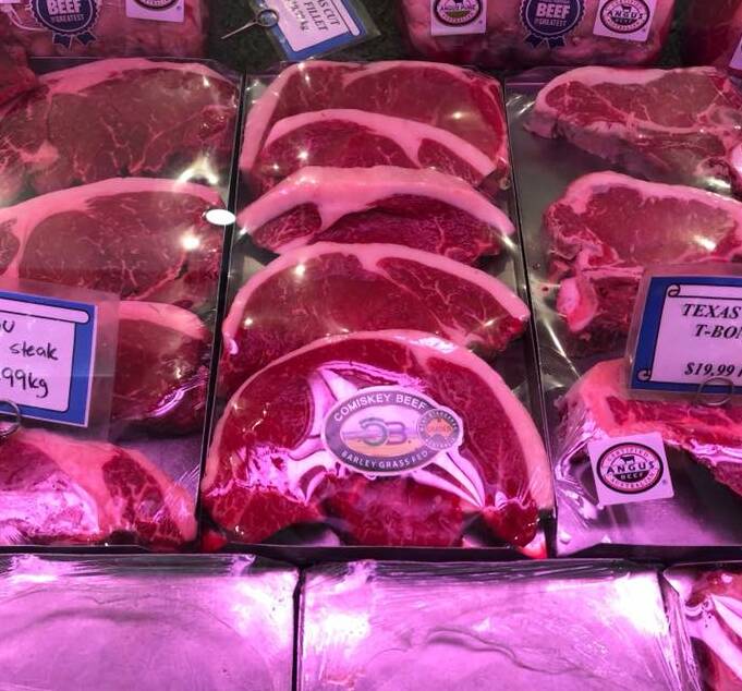 Top cuts: Branded Comiskey Beef can be purchased at Richos Quality Meats in Rockhampton.
