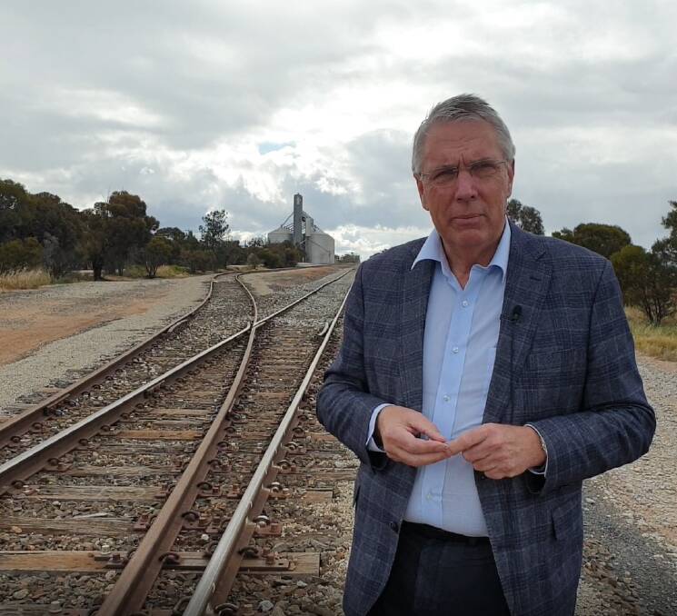 ROAD CONCERN: Opposition agriculture spokesman Peter Walsh says farmers fear regional roads in the north-west will continue to be "smashed" due to the failure to finish the Murray Basin Rail Project. 