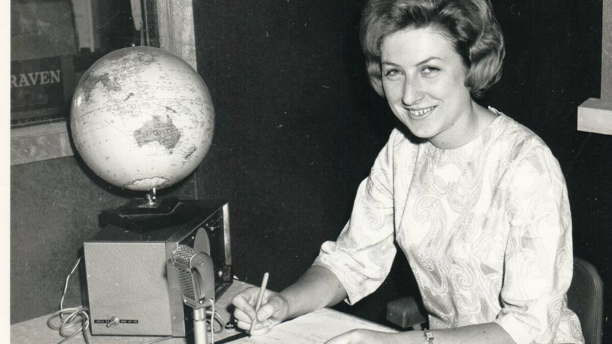 Charleville School of the Air's first teacher-In-charge, Anna Andler, at her desk in 1966, features prominently in the history book.