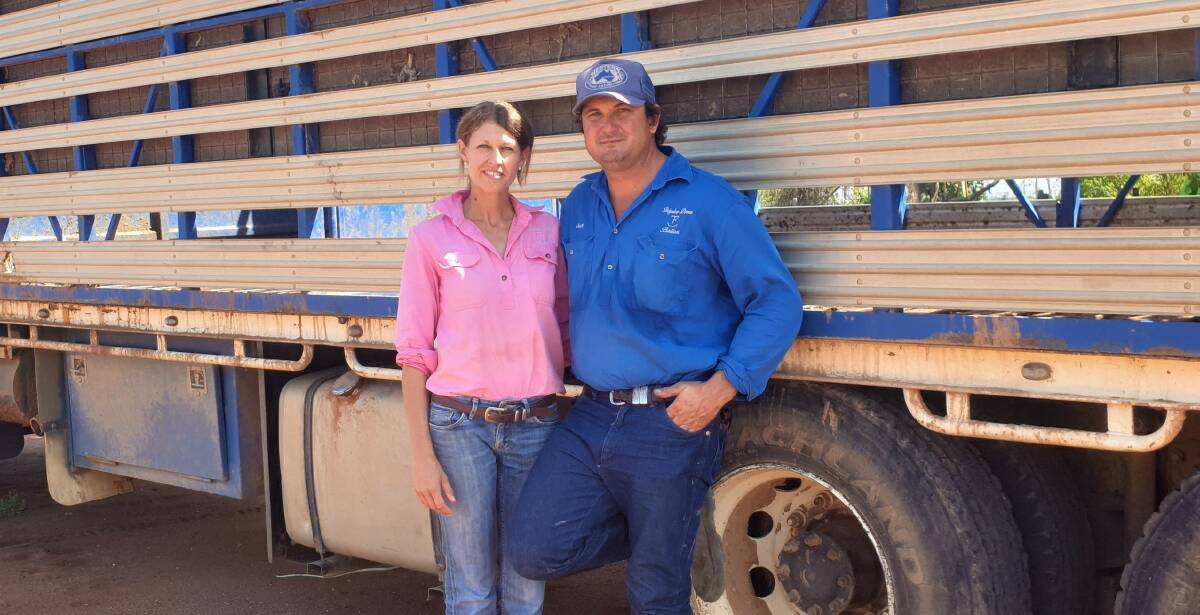 Scott Todd and his wife Alison at home at Brigalow Downs, south of Bollon.