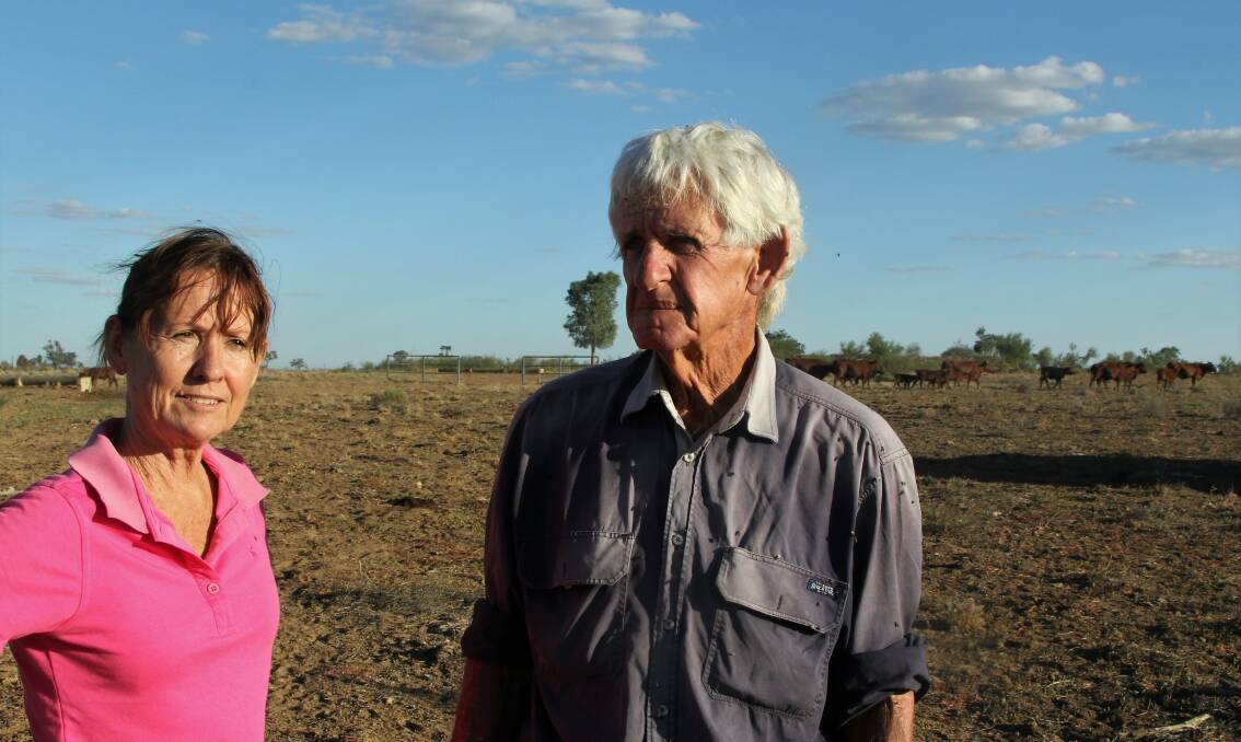 Sue and Jay Walker, Cumberland, Barcaldine, are one of many producers in Queensland's west coping with ongoing drought conditions. Pictures - Sally Cripps.