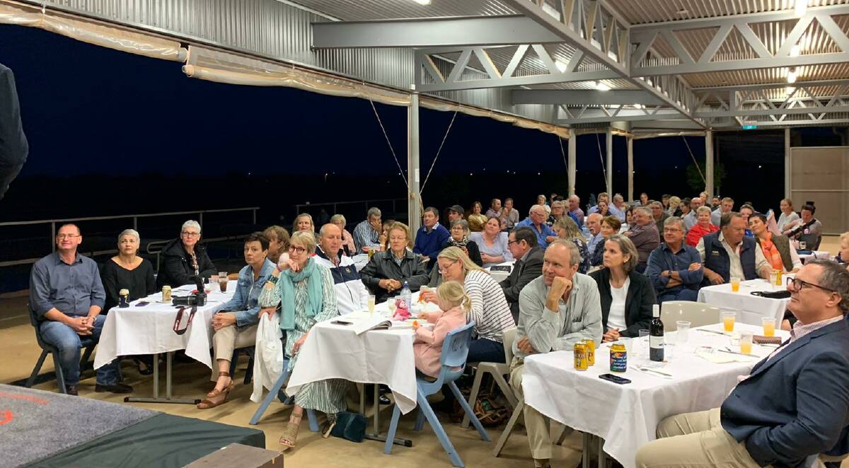 Those who braved the rain to attend the landholders dinner took part in a thought-provoking evening.