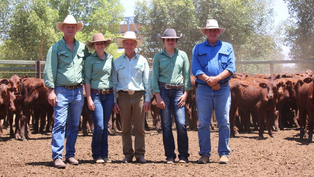 Landmark representatives, Boyd Curran, Hannah Windsor, Terry Ryan and Remy Streeter, with Alice Downs manager, Mike Wacker. Photos supplied.