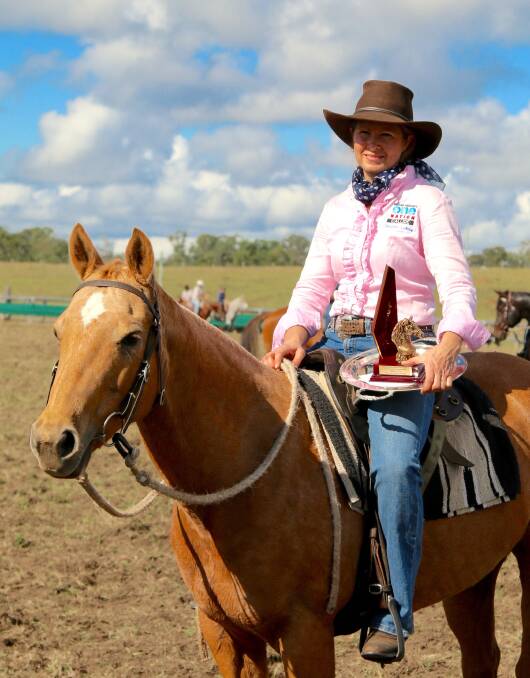 Campdrafting is Callide PHON candidate Sharon Lohse's favourite pastime. Photo contributed.