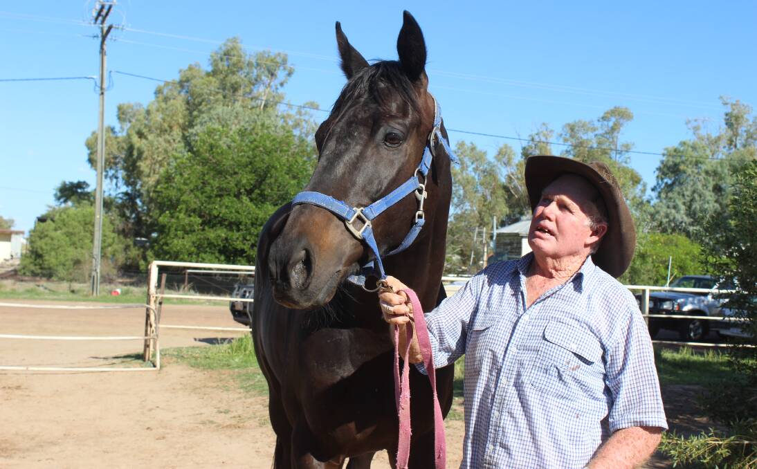 Hall of Fame inductee: Blackall horse trainer Charlie Prow was inducted into the non-TAB country racing Hall of Fame last Saturday in Emerald, and at 77 years he has no plans to retire. Picture: Helen Walker.