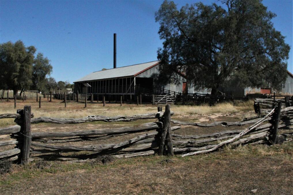 The old Blackall Woolscour yards in the foreground, and the new posts behind that.