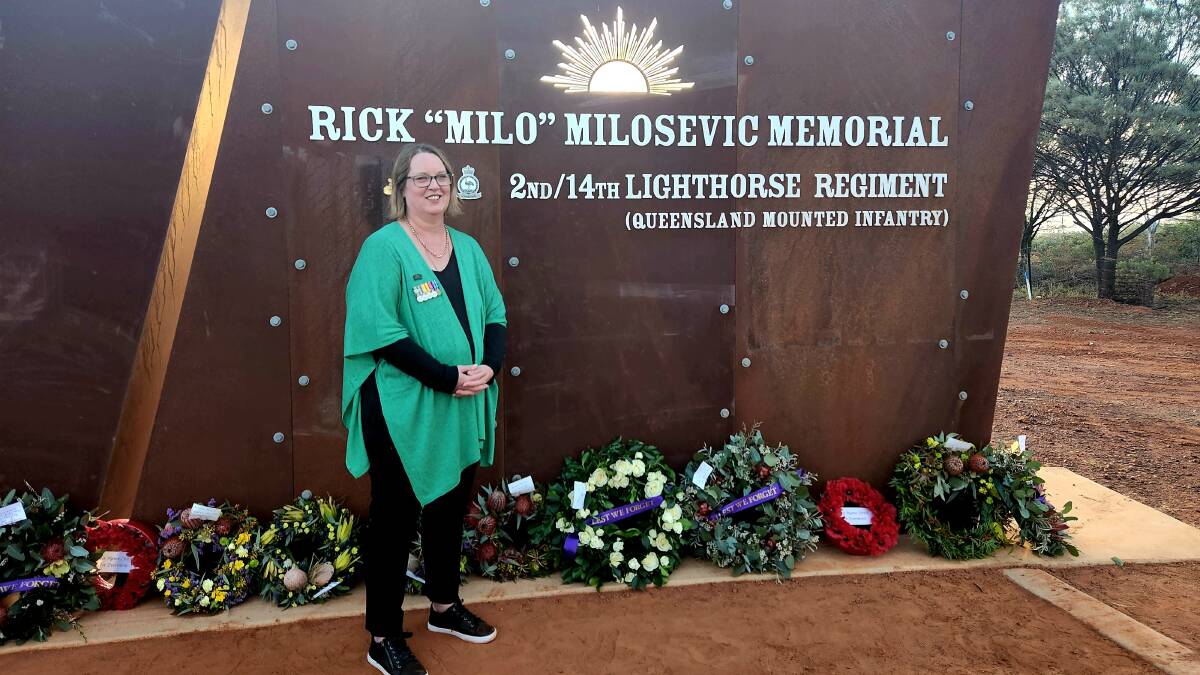 Together with Troy Minnett and the Milosevic family, Rick Milosevic's partner Kelly Walton worked towards bringing the memorial into being. Picture: Sally Gall