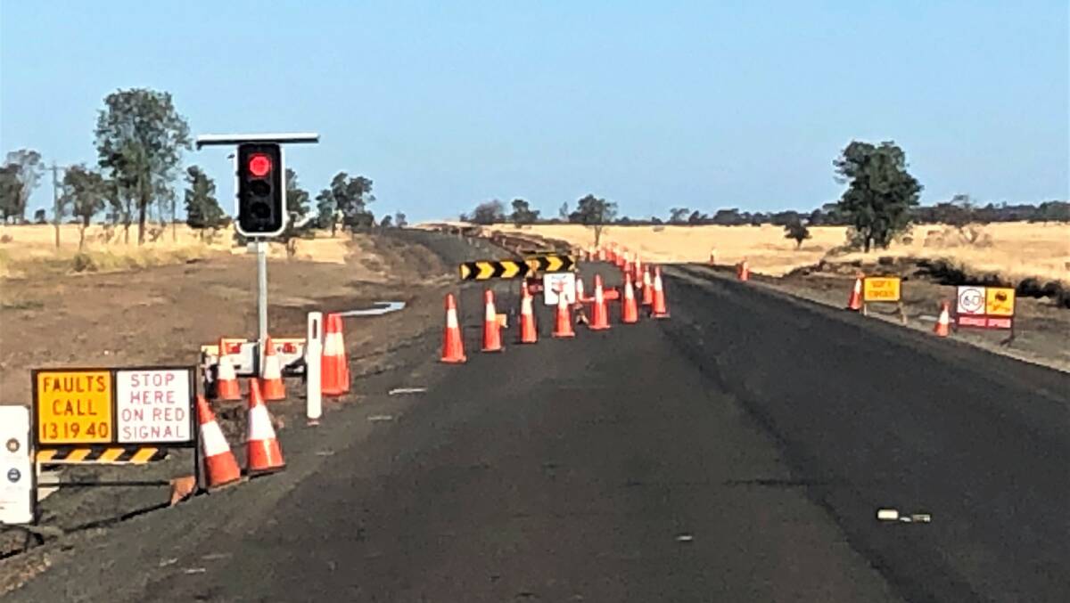 Roadwork sights such as this one on the Roma-Surat Road will be few and far between after the Warrego region largely missed out on state government COVID stimulus funding last week.