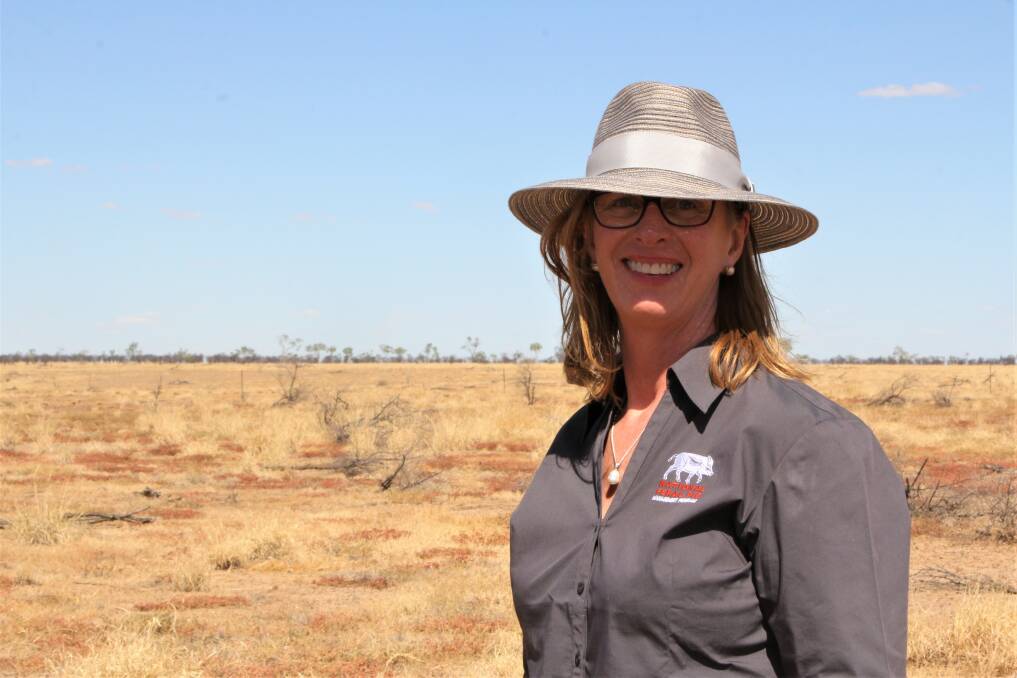 Dr Heather Channon on the ground at Winton. Picture: Sally Gall