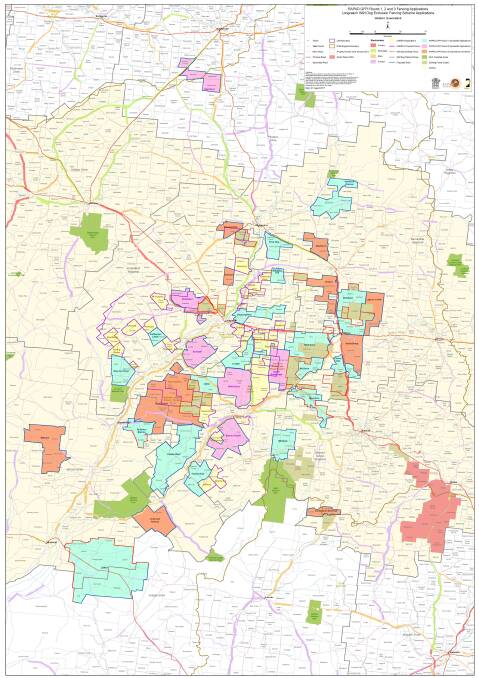 The honeycombing effect of cluster fencing schemes was becoming apparent by 2017. Map courtesy of Remote Area Planning and Development Board.