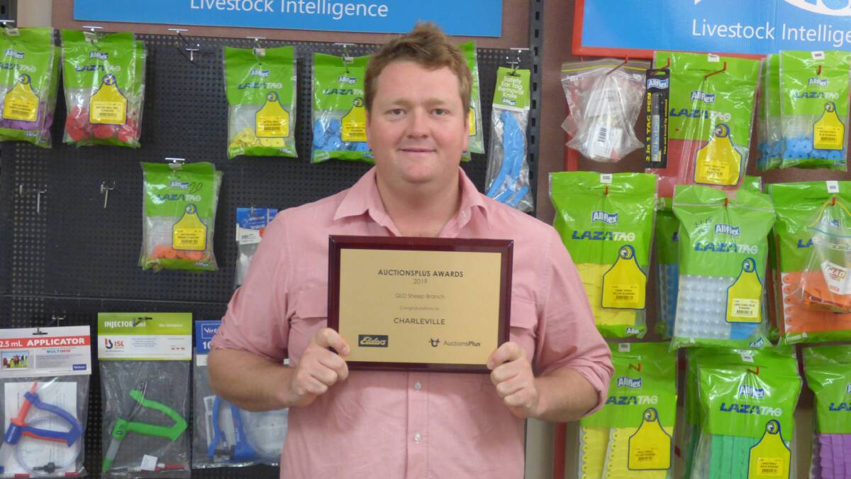 Gus Foott's passion for being able to sell goats online has seen him receive the 2019 AuctionsPlus sheep award. Pictures supplied.
