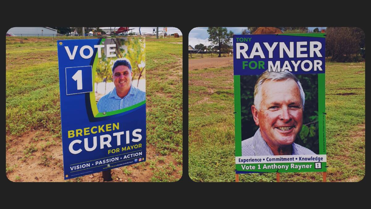 Voting placards have been prominent around the Longreach region for the last few weeks.