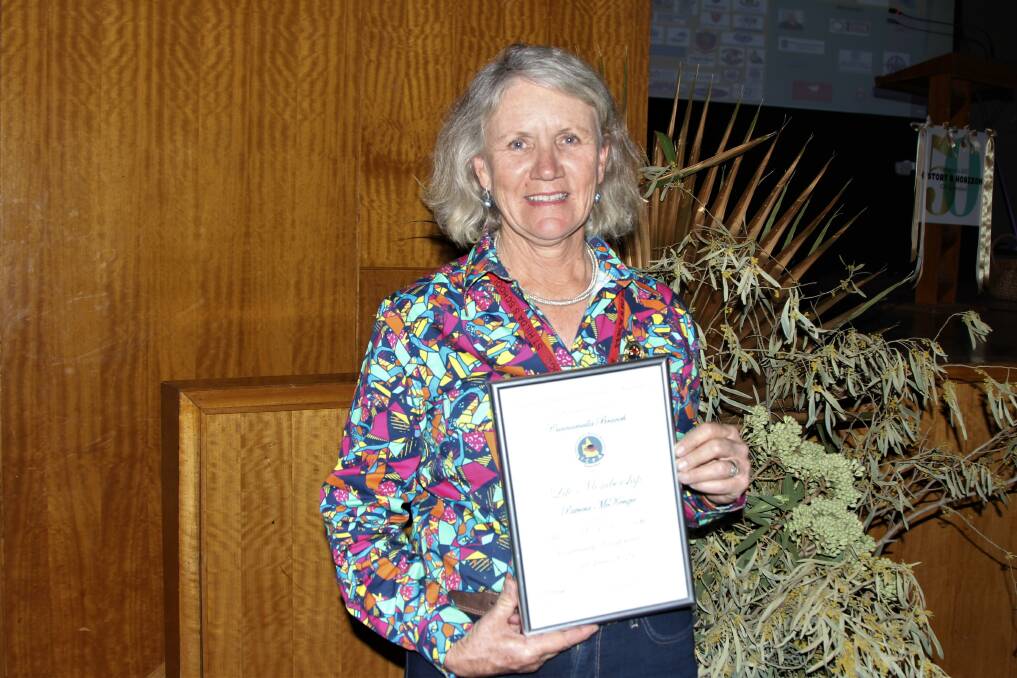Trish McKenzie, pictured with her life membership certificate, was one of the many behind-the-scenes workers for the 2021 conference.