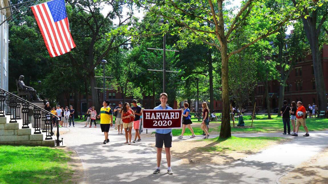 Although he has his roots in Rockhampton, Angus Woods is enjoying life at Harvard University in the US.