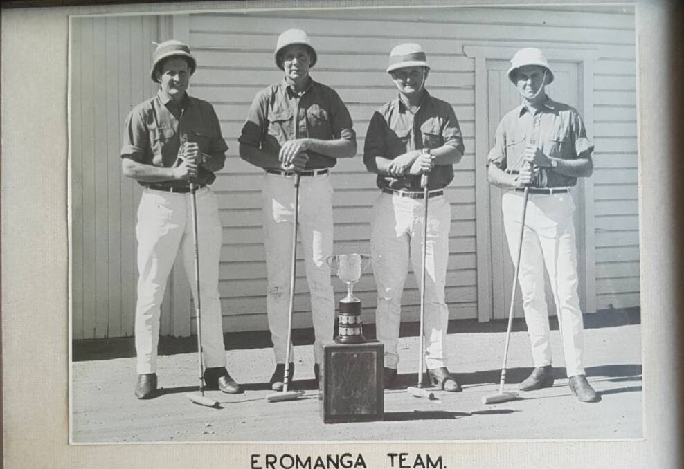 The Eromanga team that won the Queensland Silver Cup in 1967 - R Pegler, R McCrea, J Tully, G Ware.