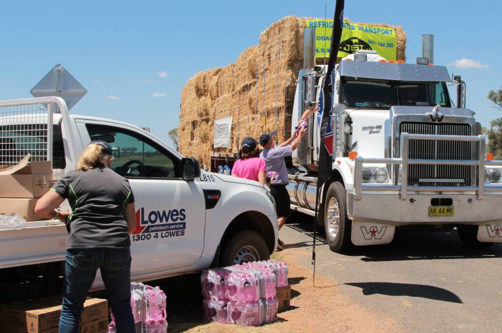 Communities are mobilised throughout western NSW and Queensland to feed hundreds of truck drivers.