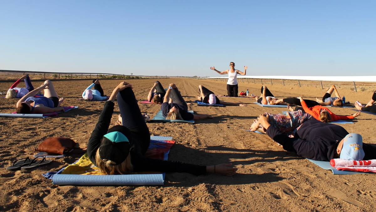 Early morning yoga is always one of the popular Ladies Day activities.