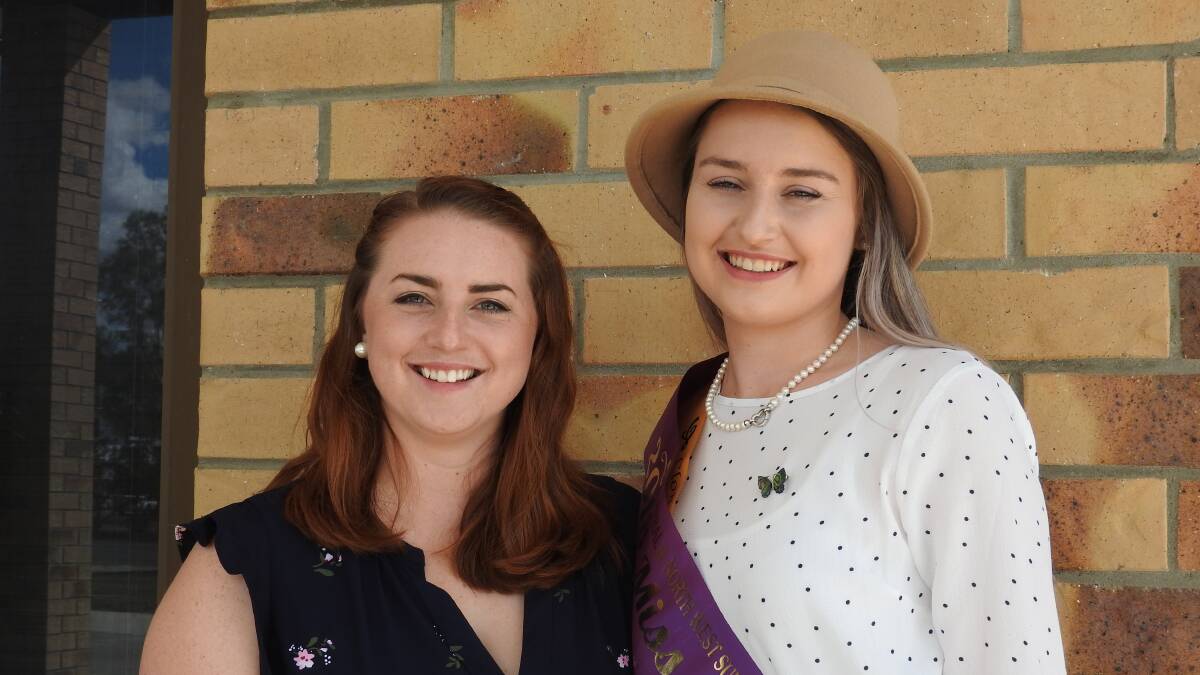 Central and North West sub-chamber Rural Ambassador, Melanie Groves, and Miss Showgirl, Mikaela Tapp.
