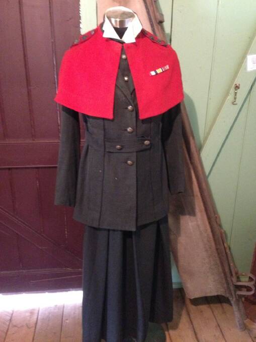 Greta Towner's uniform has been preserved in Tambo. Picture supplied.