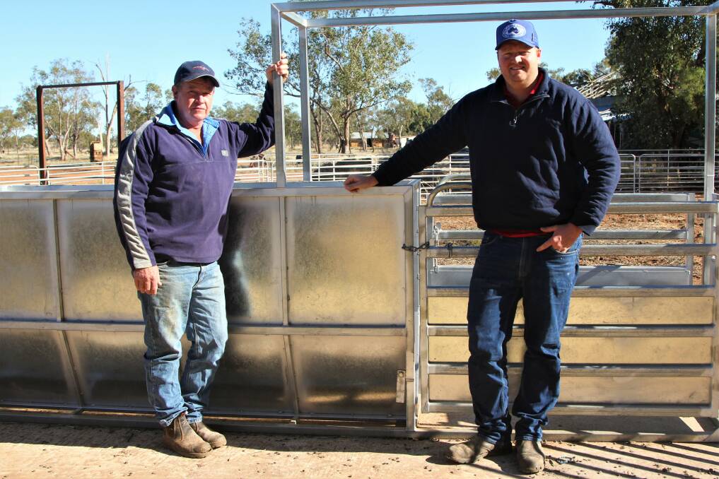 The Hodgens are renewing much of their handling equipment to manage goats and have used Young's Welding at Charleville to buid the draft.