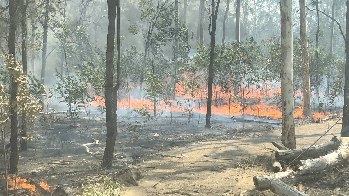 Disaster coordinators remain alert to dangers associated with fires burning in the Blackdown Tableland National Park and Carnarvon Gorge National Park areas. Photo supplied.