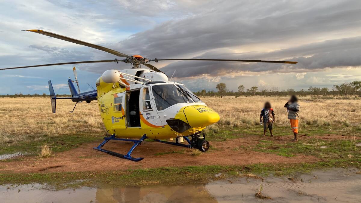 LifeFlight was called in to assist with a search and rescue operation in the Mount Isa region. Picture: Supplied