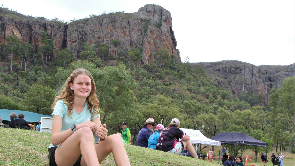 Fifteen-year-old Sharnti Woodham of Blackwater was the Queen of the Mountain on Sunday, winning the 27km female section. Picture: Sally Gall