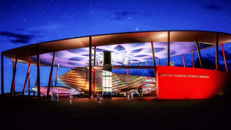 An artist's impression of the Luminescent Longreach project.
