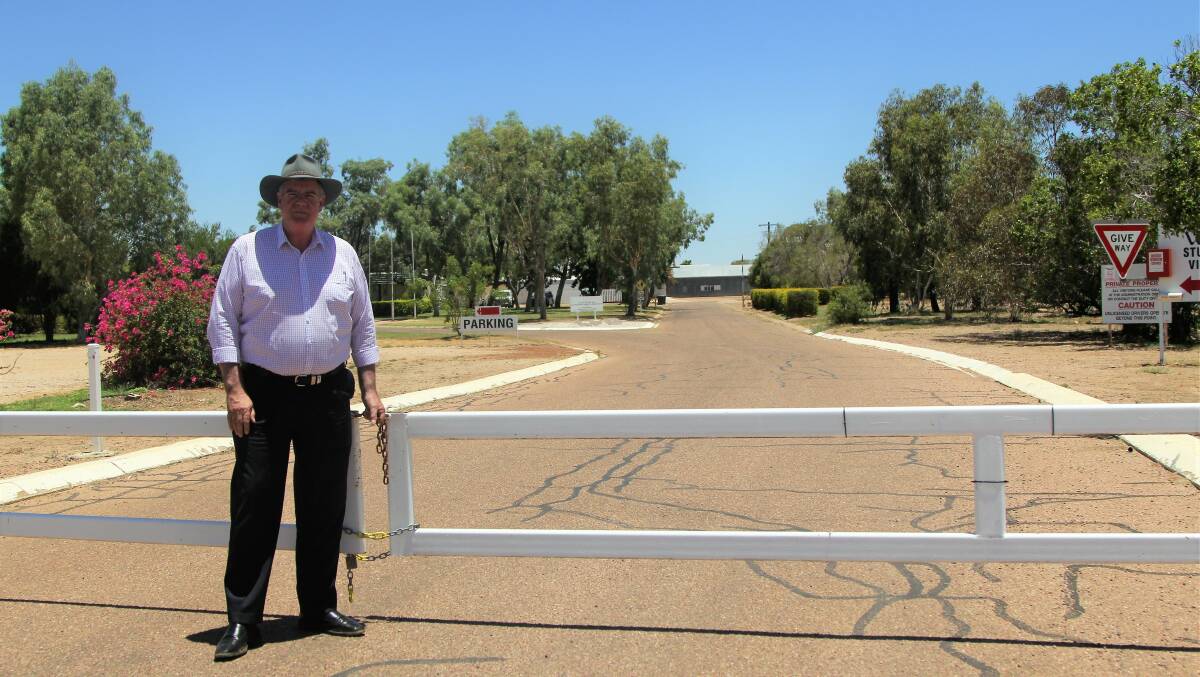 Agriculture Minister Mark Furner did not reveal what the future of the closed QATC campuses at Emerald and Longreach would be when he visited the Longreach Pastoral College on the final day for the QATC on Friday. Picture - Sally Cripps.