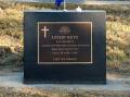 The headstone for Private Leslie Keys, erected in the Injune cemetery. Pictures: Debbie Duff