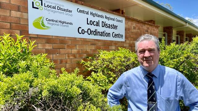 Central Highlands Regional Council mayor Kerry Hayes beside the council's Local Disaster Coordination Centre, located at the former Emerald Ag College. Picture: Ben Harden