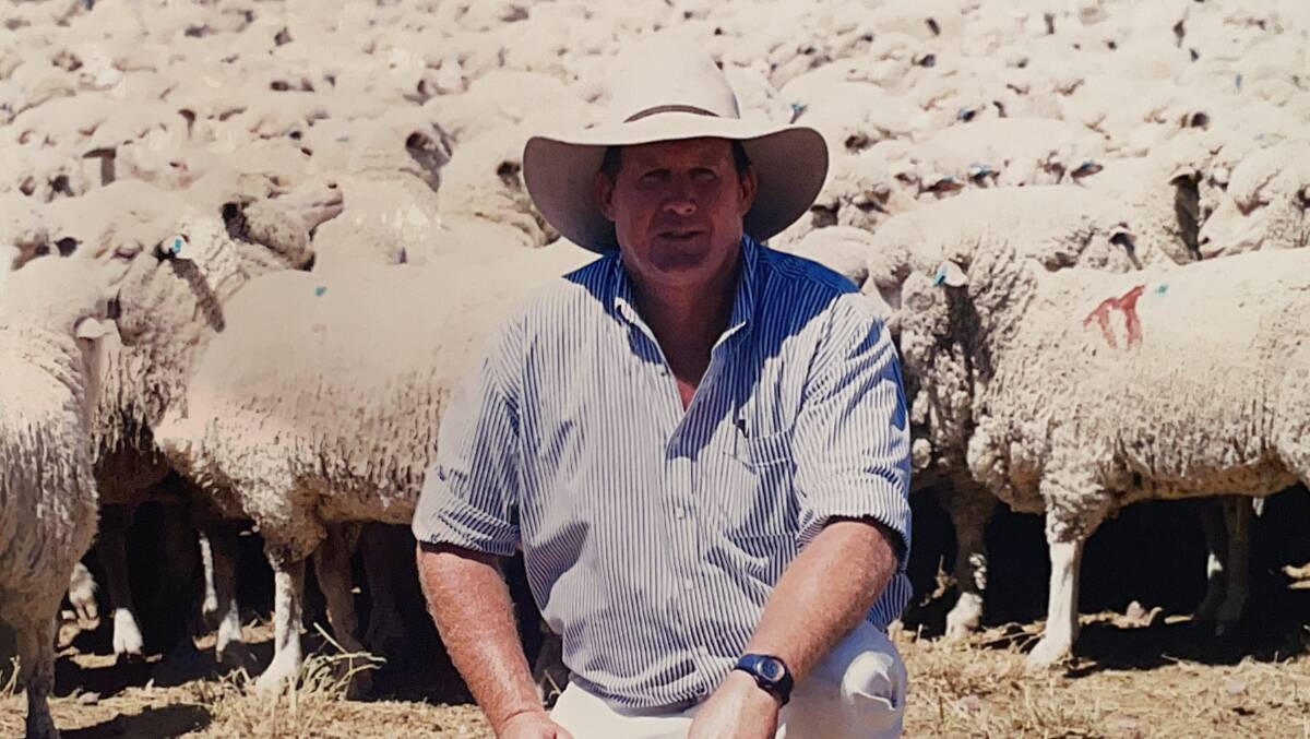 Ivan Oliver pictured at a sheep sale at Terrick Terrick, Blackall.