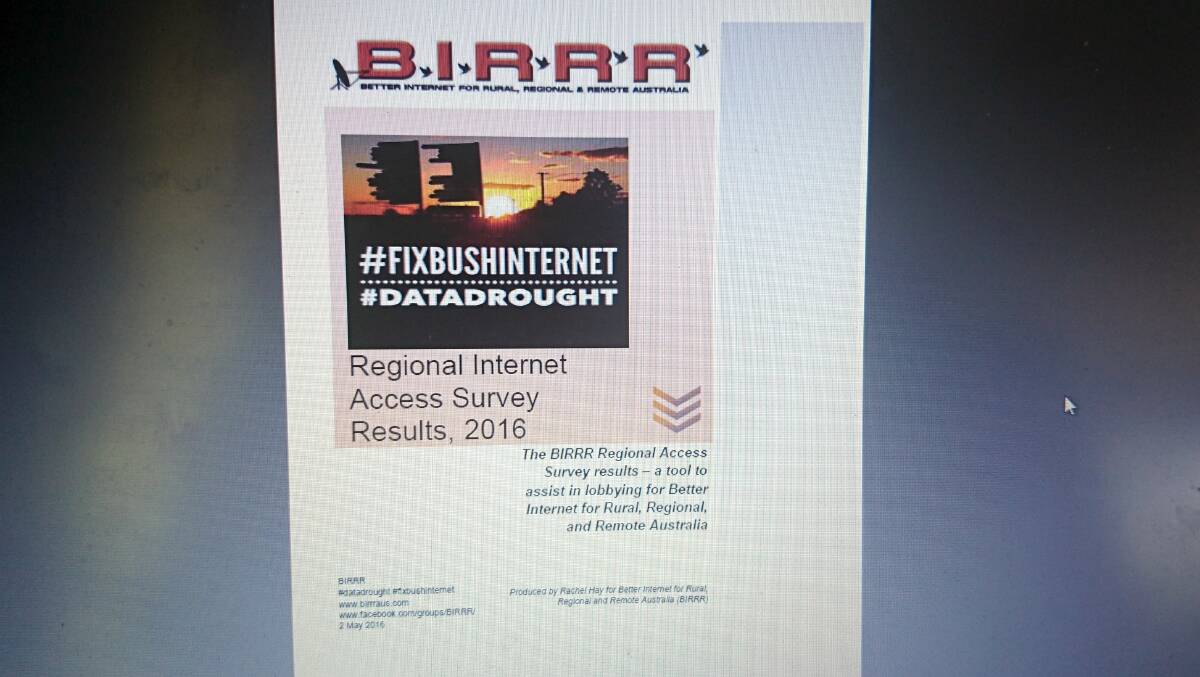 The last Better Internet for Rural Regional and Remote Australia survey, released in May, used input from over 2000 people and was 48 pages long.