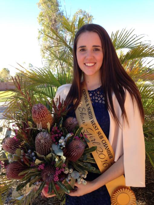 Central and North West 2016 Miss Showgirl, Tiffany Davey.